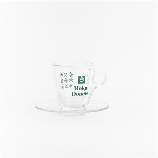 TAZZA GINSENG VETRO TEXTURE 120cc + PIATTO 1X6