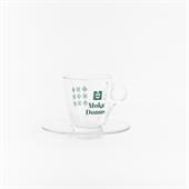 TAZZA GINSENG VETRO TEXTURE 120cc + PIATTO 1X6