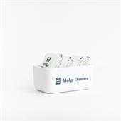 PORTABUSTINE ZUCCHERO CUBE BIANCO TEXTURE